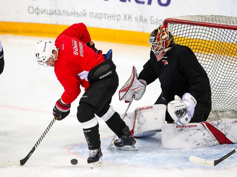 Раскатка «Авангарда» перед четвертым матчем серии с «Ак Барсом»