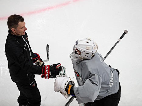 Раскатка «Авангарда» перед матчем с «Автомобилистом»