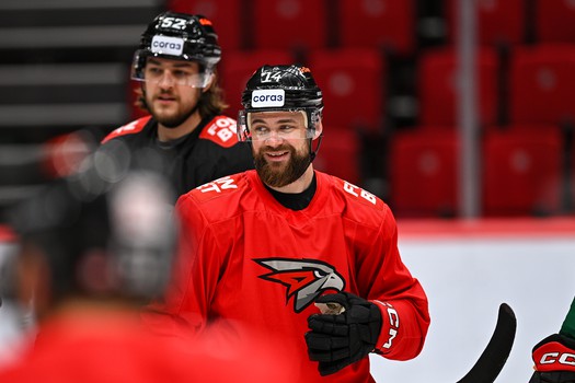 Раскатка «Авангарда» перед матчем со «Спартаком»