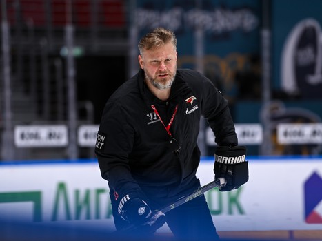 Раскатка «Авангарда» перед матчем в Сочи