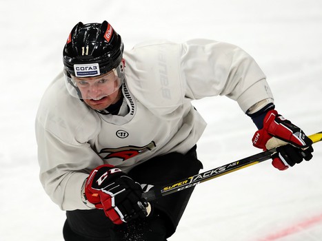 Раскатка «Авангарда» перед матчем с «Витязем»