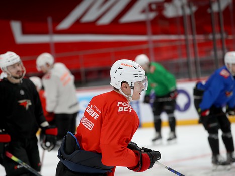 Тренировка «Авангарда» перед выездом