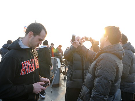 "Авангард" побывал с экскурсией на БПК "Маршал Шапошников"