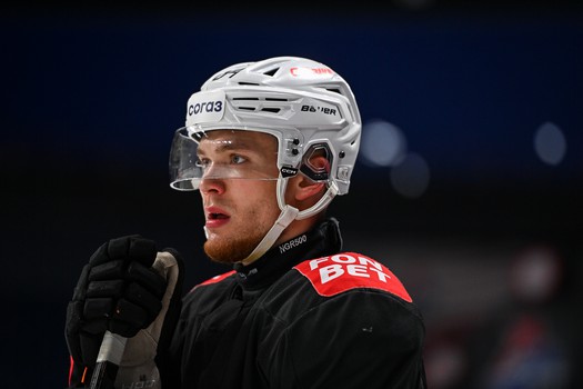 Раскатка «Авангарда» перед матчем в Ярославле