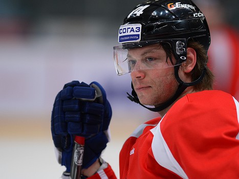 Раскатка "Авангарда" перед матчем со "Спартаком" 16.01.2014