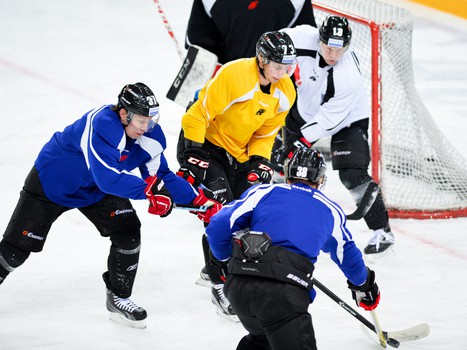 Раскатка "Авангарда" перед домашним матчем с "Йокеритом"