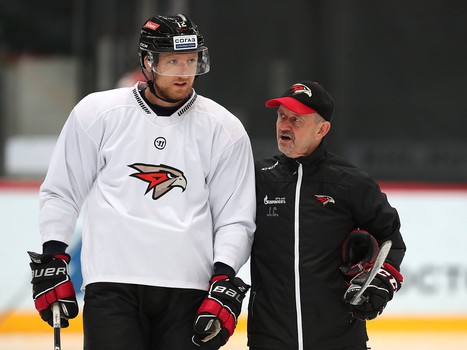 Раскатка «Авангарда» перед матчем с «Амуром»