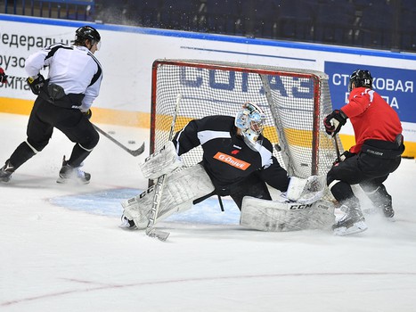 Тренировка "Авангарда" в Ярославле перед матчем с "Торпедо" НН