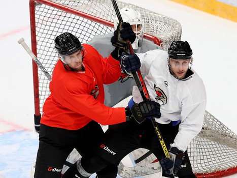 «Белые» vs «красные»: тренировочный матч