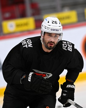 Раскатка «Авангарда» перед матчем в Челябинске