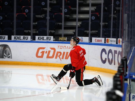 Раскатка «Авангарда» перед юбилейным матчем с «Ак Барсом»