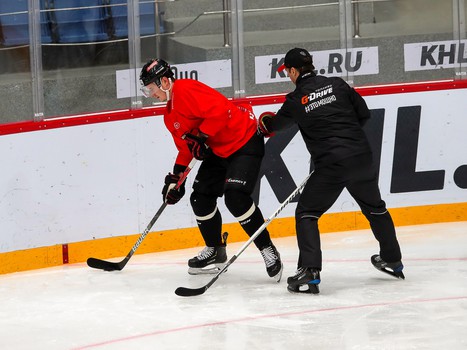 Раскатка «Авангарда» перед матчем с «Куньлунь Ред Стар»