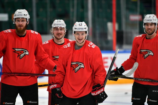 Раскатка «Авангарда» перед матчем в Казани