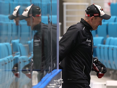 Тренировка «Авангарда» перед матчем в Нур-Султане