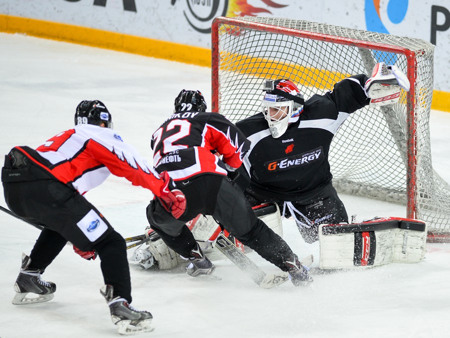 Тренировочный матч "Авангарда" с "Омскими Ястребами"