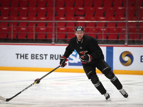 Раскатка «Авангарда» перед матчем с «Автомобилистом»