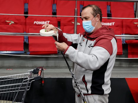 Тренировка «Авангарда» во время паузы в чемпионате