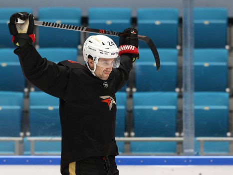 Тренировка «Авангарда» перед матчем в Нур-Султане