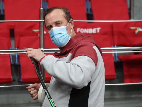 Тренировка «Авангарда» во время паузы в чемпионате