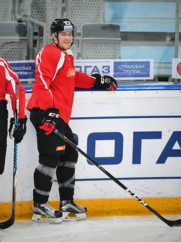 Раскатка "Авангарда" перед матчем с "Адмиралом"