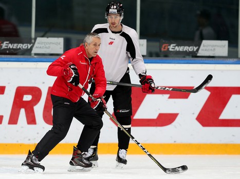 Раскатка «Авангарда» перед матчем с «Адмиралом»