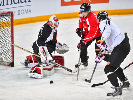 Раскатка "Авангарда" перед матчем с "Куньлунь Ред Стар"