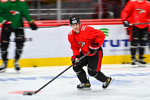 Раскатка «Авангарда» перед матчем с ХК «Сочи»