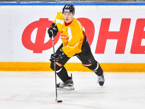 Раскатка "Авангарда" перед матчем с "Витязем"