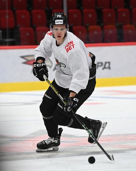 Тренировка «Авангарда» перед матчем с московским «Динамо»