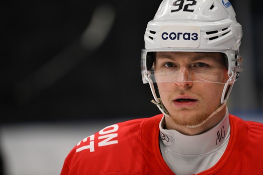 Раскатка «Авангарда» перед выездным матчем с московским «Динамо»