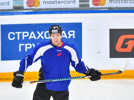 Раскатка "Авангарда" перед матчем с "Барысом"