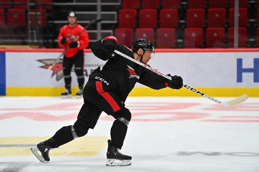 Тренировка «Авангарда» перед четвёртым матчем серии с «Металлургом»