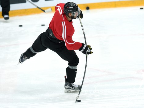 Раскатка «Авангарда» перед матчем с рижским «Динамо»