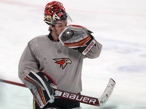 Тренировка «Авангарда» перед вторым матчем серии в Магнитогорске