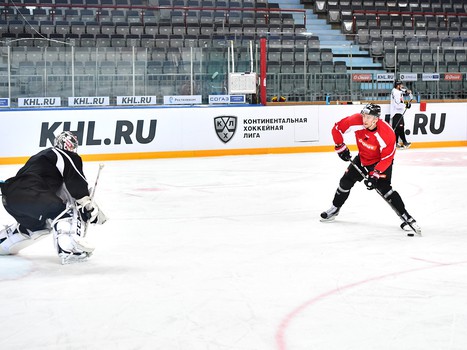 Раскатка "Авангарда" перед игрой со "Слованом"