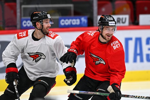 Раскатка «Авангарда» перед матчем с «Ладой»