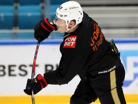 Тренировка «Авангарда» перед матчем в Нур-Султане