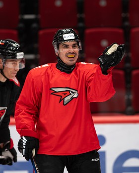 Раскатка «Авангарда» перед матчем с «Витязем»