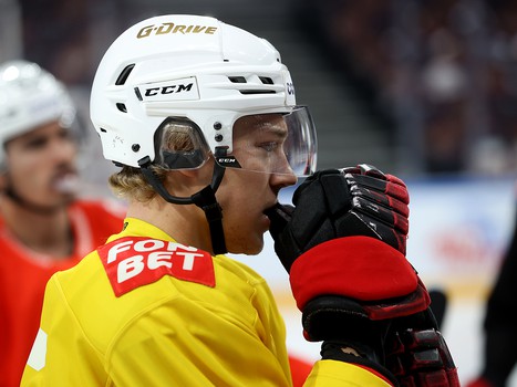 Тренировка «Авангарда» перед матчем в Магнитогорске