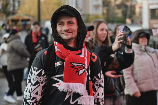 Фан-зона «Авангарда» на Пешеходном Любинском