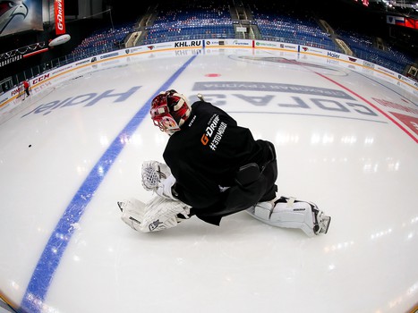 Раскатка «Авангарда» перед матчем с «Северсталью»