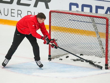 Раскатка «Авангарда» перед матчем с «Барысом»