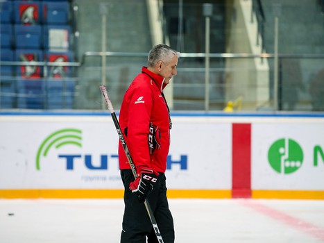 Раскатка «Авангарда» перед матчем с московским «Динамо»