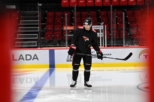 Раскатка «Авангарда» перед первым матчем серии с «Сибирью»