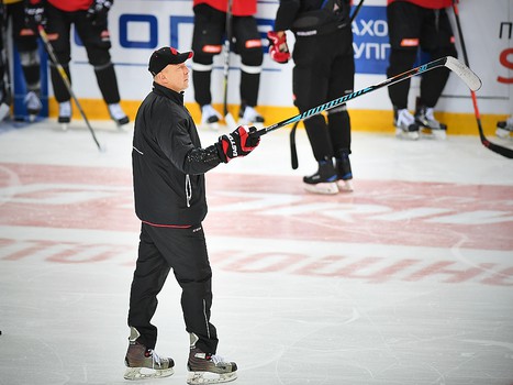 Раскатка "Авангарда" перед матчем с "Торпедо"