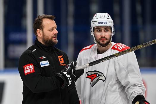 Раскатка «Авангарда» перед третьим матчем серии с «Локомотивом»