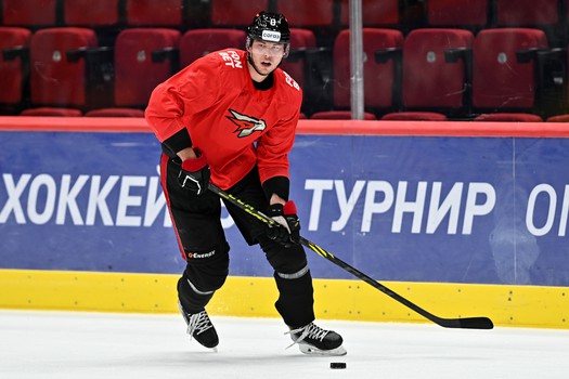 Первая ледовая тренировка «Авангарда»