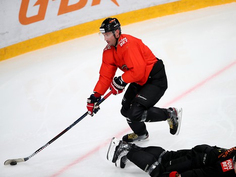 Раскатка «Авангарда» перед матчем с «Локомотивом»