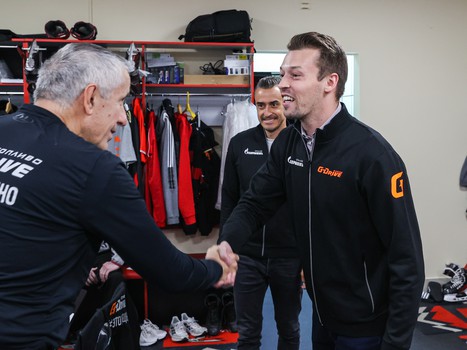 Даниил Квят на тренировке «Авангарда»