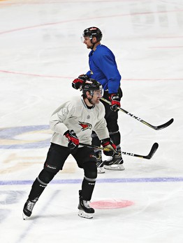 Раскатка «Авангарда» перед матчем с «Ак Барсом»